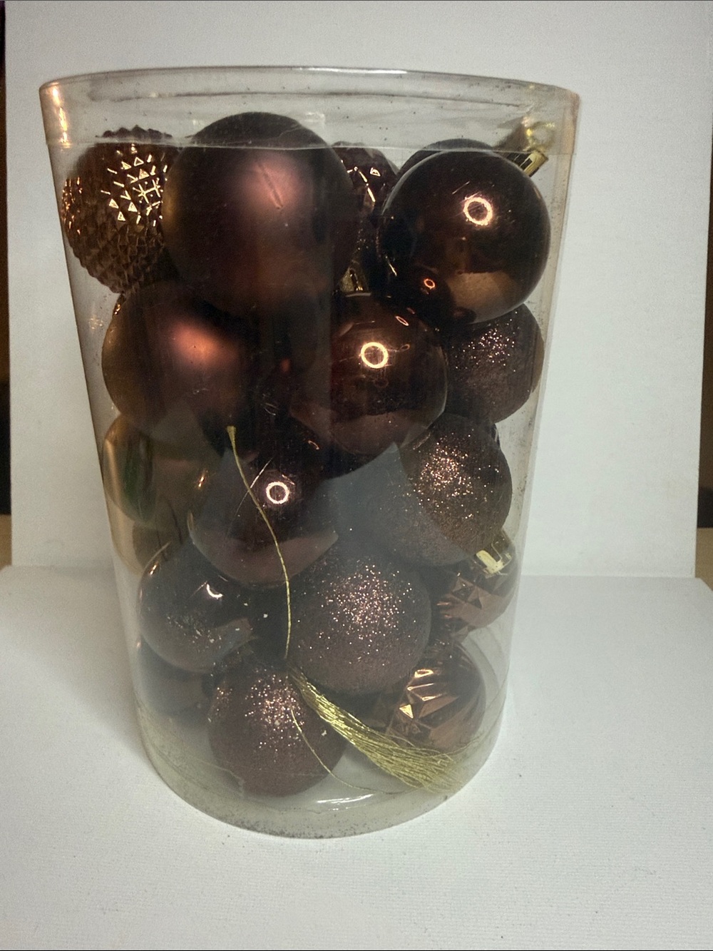 Holiday Ornament Set…different copper and brown designs 2”